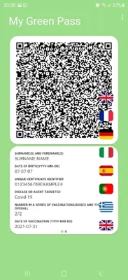 Green Pass android App screenshot 2